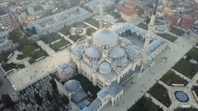 fatih mosque flying fall down style at sundown	 - Powered by Shutterstock - Get 15% off with code: PIKWIZARD15