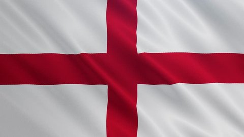 England Flag Waving 3d Animation Symbol Stock Footage Video (100% ...