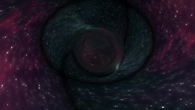 Black hole pulls in star space time funnel pit animation background New quality universal science cool nice 4k stock video footage