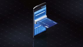 credit card insert a smartphone,  Internet,online payments - Powered by Shutterstock - Get 15% off with code: PIKWIZARD15