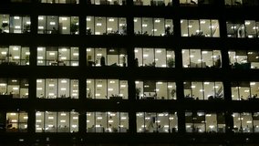 London Canary Wharf Offices Skyscrapers at Night - Powered by Shutterstock - Get 15% off with code: PIKWIZARD15