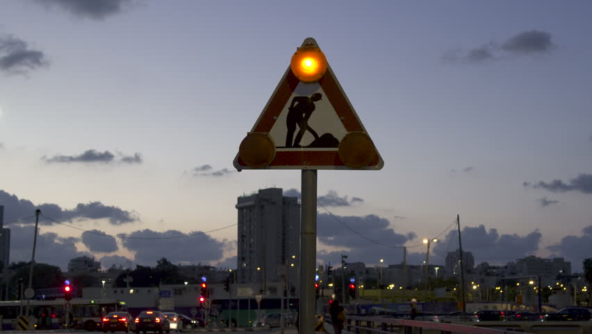 Achtung Baustelle Schild Stock Video Footage 4k And Hd Video Clips Shutterstock