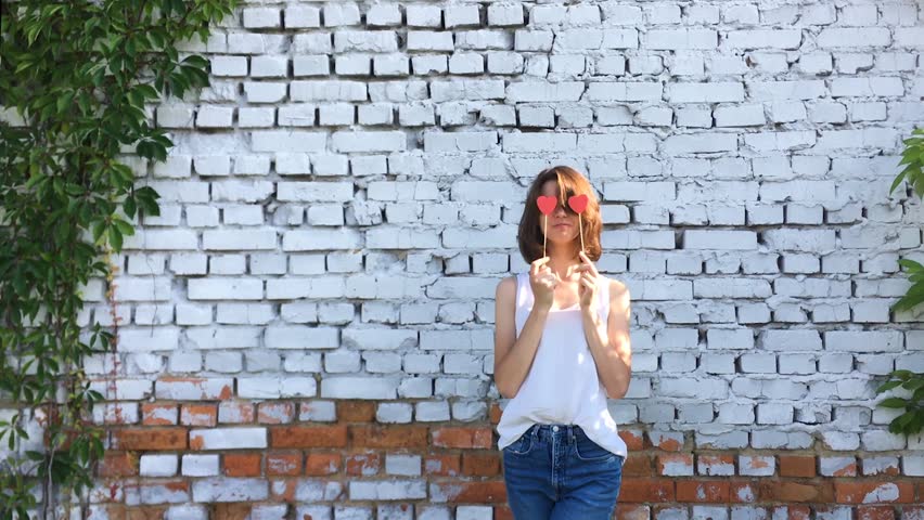 Teen beautiful hipster girl spending happy time.