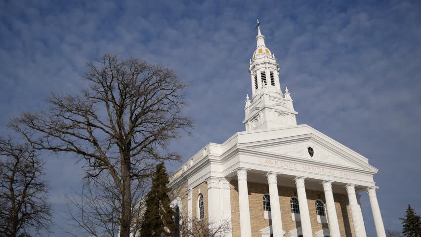 The Lawrence Memorial Chapel at Lawrence University in Appleton, Wisconsin.
