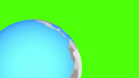 Closing in on Haiti on simple blue political globe. 3D illustration.
