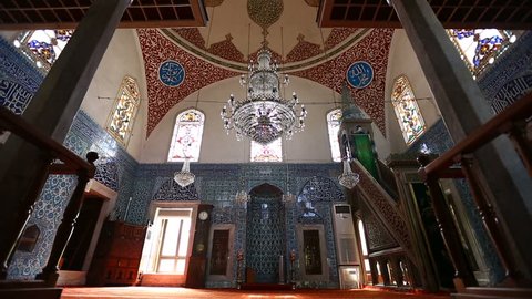 Istanbul Ottoman Cinili Mosque Interior