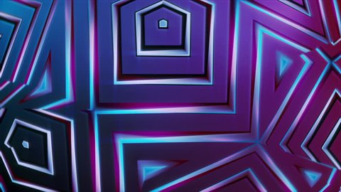 Bladetronic - Futuristic Kaleidoscope Video Background Loop /// A metal-like abstract looping video background. Its geometrical features and sharp edges add a distinct futuristic Sci-Fi look.