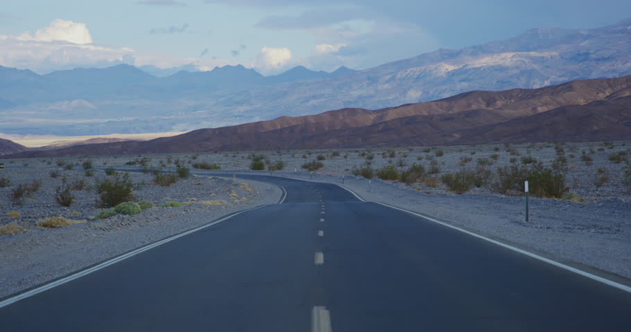 Roads in Death Valley National Park, California.