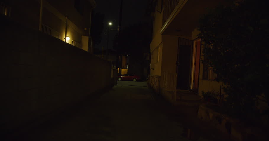 Gimbal shot through the streets of Los Feliz in Los Angeles, California