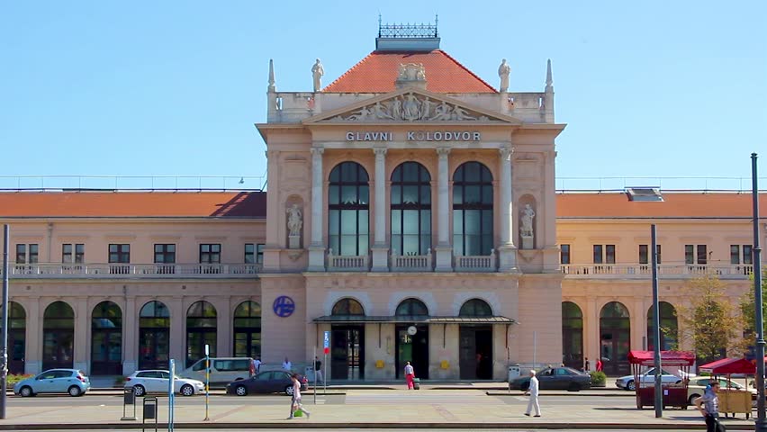 TRAIN STATION in Zagreb Croatia