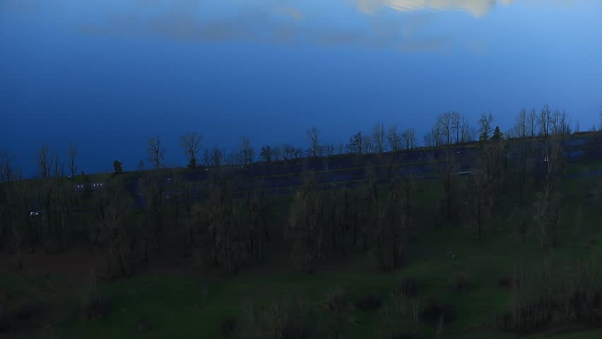 Columbia River Gorge View From Vista House - Tilt