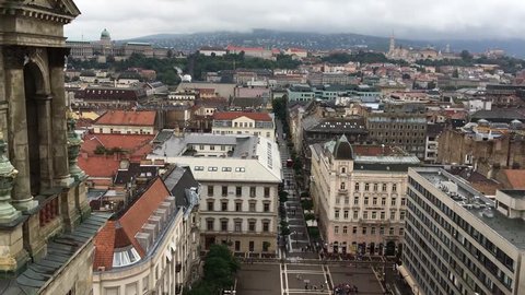 Panoramic view of Budapest Hungary