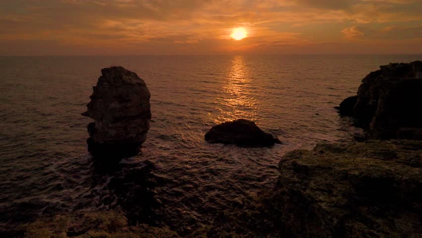 amazing summer sunset view over the Blak Sea