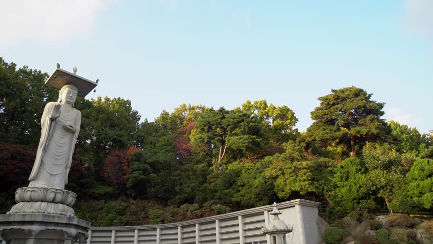 Bongeunsa Temple in the Gangnam District of Seoul, Korea