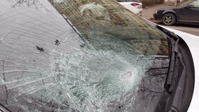 Broken car windshield after a road accident - Powered by Shutterstock - Get 15% off with code: PIKWIZARD15