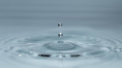 Water drop in super slow motion, shooted with high speed cinema camera at 1000fps 4K.