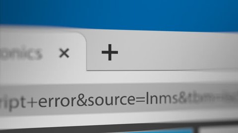 Mouse Cursor Clicking New Tab in Web Browser.
