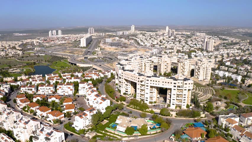 Modiin, Israel, 4k aerial drone footage Royalty-Free Stock Footage #1021929250