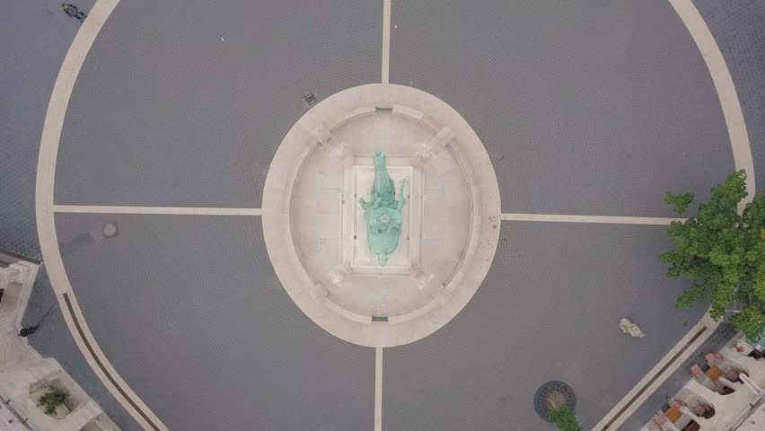 aerial drone footage of the fisherman