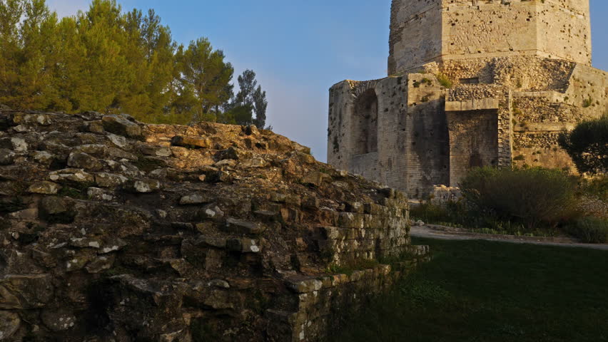 The roman tower Magne, park of la Fontaine, Nimes, Gard, France