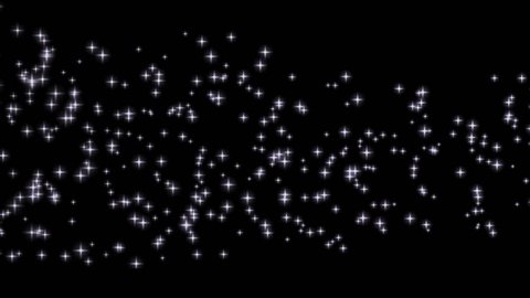 an animation with stars in the sky