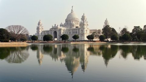 The Victoria Memorial House, In the memory of Queen Victoria. The Beautiful marble building built by Britishers in Kolkata. 