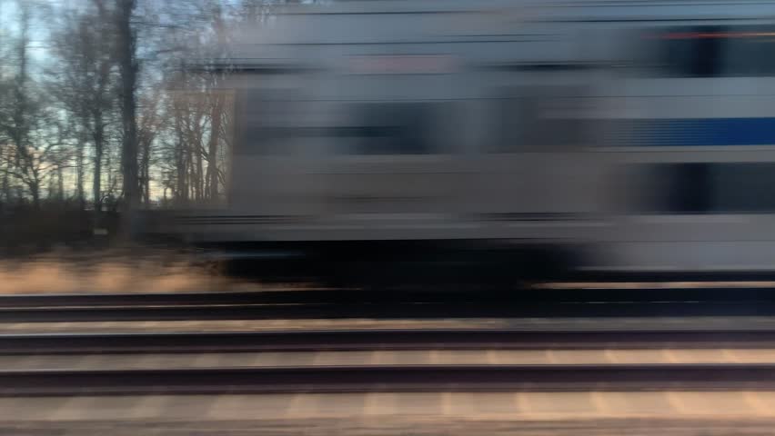 Train rail tracks Royalty-Free Stock Footage #1022098525