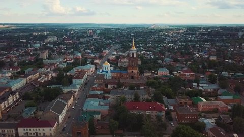 Aerial view of Yelets city, 
Lipetsk region