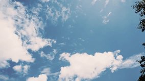 Time lapse of cloud in sunny day and blue sky in Asia. This clips was made by sony Camera.