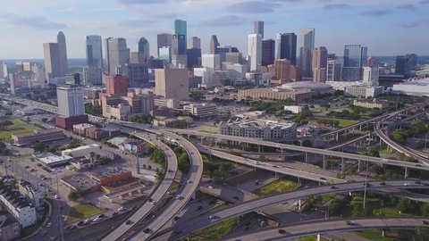 Downtown Houston Skyline Aerial