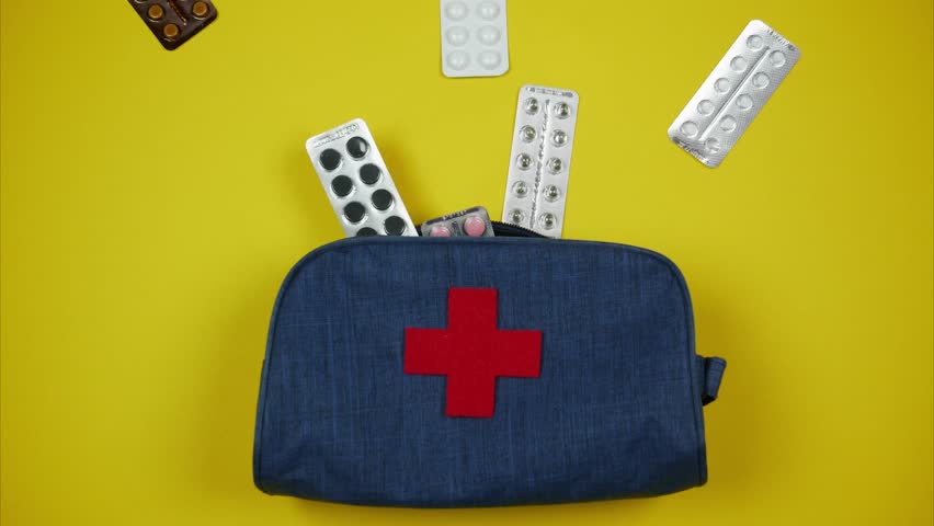 necessary medicines first aid box