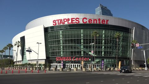 LOS ANGELES, CA/USA - JANUARY 7, 2019: The STAPLES Center where the 61st Annual Grammy Awards will be held
