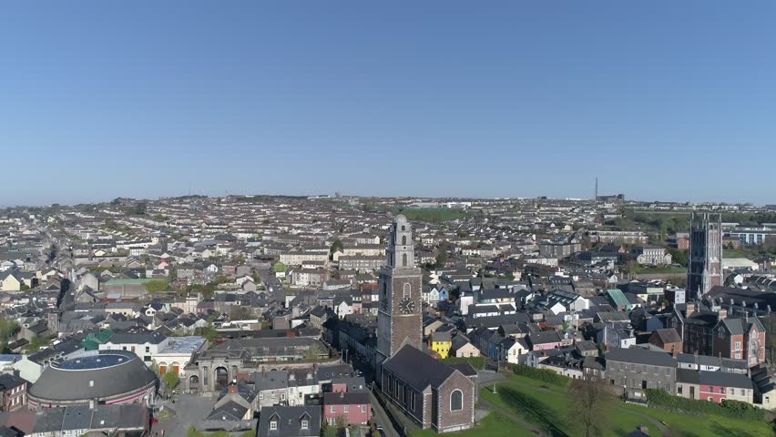 Dublin aerial sky view 4k