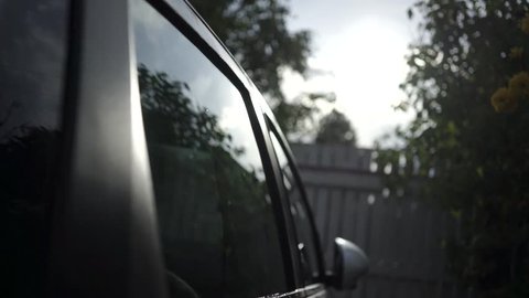 cleaning car glass