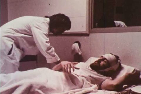 CIRCA 1970s - Scientists study sleep in a sleep labratory in 1977