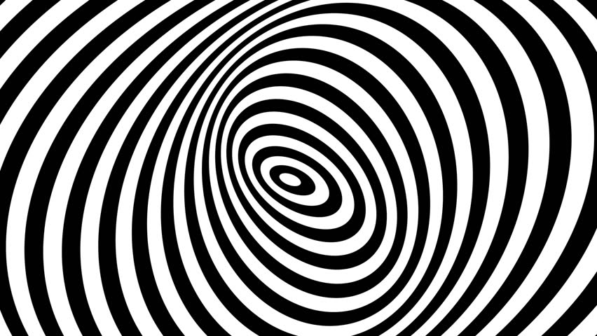 Animation Footage of twisted circle black and white optical illusion Moving Around in Spiral Royalty-Free Stock Footage #1022282383