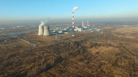 Electrical Power Plant near Village Tainiskoye District