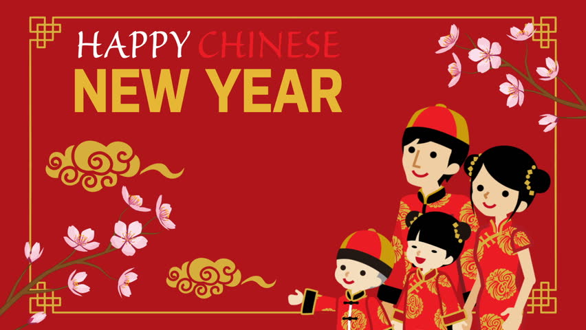 Happy Chinese New Year Cartoon