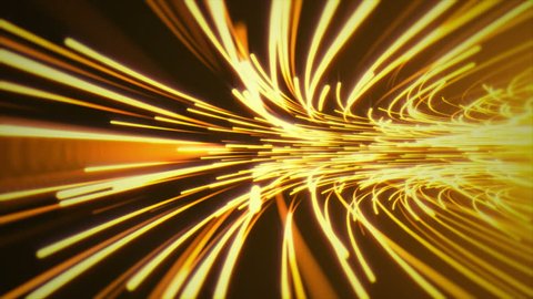 Gold Hyperspace Jump with Loop Rotation