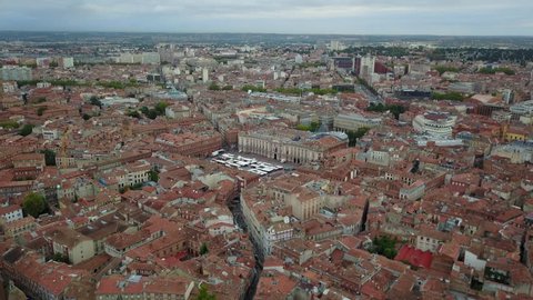 Above Capitol square in Toulouse