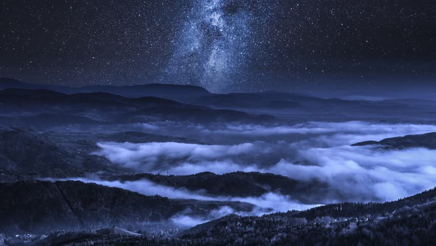 Milky Way over the trees at Meadow Valley image - Free stock photo ...