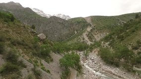 A large waterfall with a height of 80 meters is located 8 km above the village of Arslanbob. Small (23 meters) is located near the walnut forest Arslanbob (the largest walnut forest created by nature)