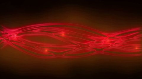 Red Flowing Light Streaks Background