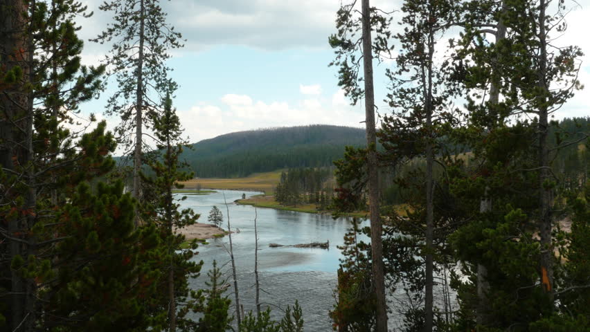The Yellowstone River at Hayden Valley, Yellowstone National Park, WY, USA