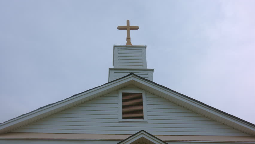 Southern baptist country church in rural Mississippi Royalty-Free Stock Footage #1022407360