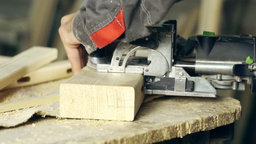 carpenter working in the workshop
