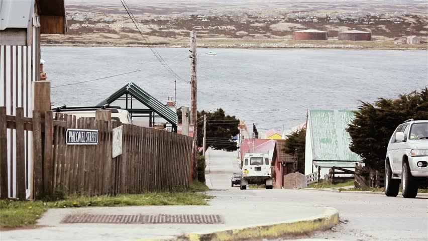 Philomel Street, Stanley, Falkland Islands (Islas Malvinas).