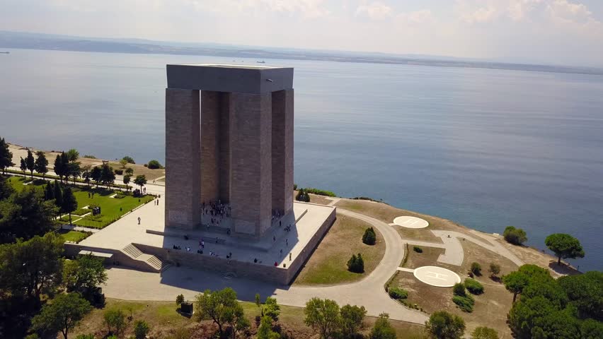 Gallipoli peninsula, where Canakkale land and sea battles took place during the first world war. Martyrs monument and Anzac Cove.