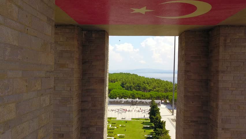 Gallipoli peninsula, where Canakkale land and sea battles took place during the first world war. Martyrs monument and Anzac Cove.