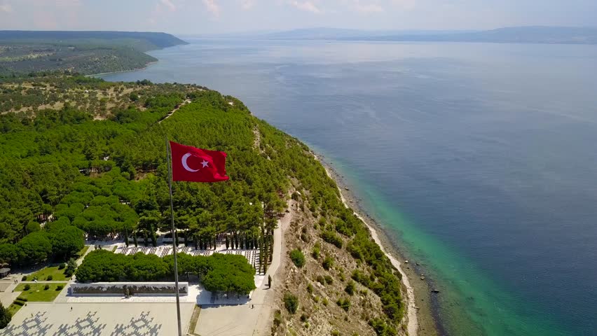 Gallipoli peninsula, where Canakkale land and sea battles took place during the first world war. Martyrs monument and Anzac Cove.